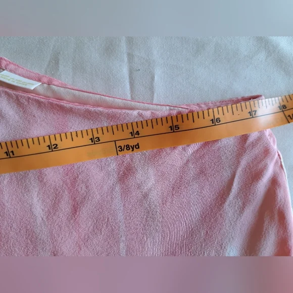 Maeve Anthropology Women's Dress Pink One Should Asymmetrical Silk Size 6P - Picture 13 of 14